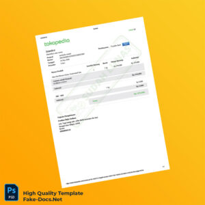 Indonesia Semada Matets Invoice Template in Word and PDF formats