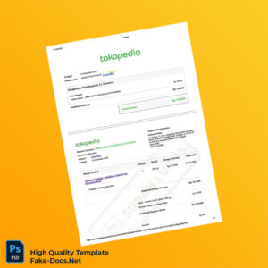 Indonesia Shine Plaza Invoice Template in Word and PDF formats 2 page