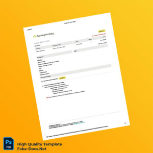 Indonesia SurveyMonkey Invoice Template in Word and PDF formats 2 page