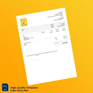 Indonesia Textiles In Production Invoice Template in Word and PDF formats