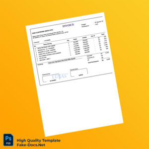 Indonesia Toko Elektronik Aneka Foto Invoice Template in Word and PDF formats 2 page