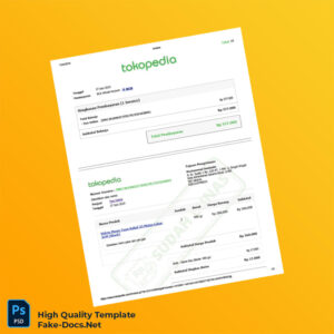 Indonesia Two Online Invoice Template in Word and PDF formats 2 page