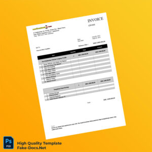 Indonesia Yayasan Reis Cendikia Invoice Template in Word and PDF formats