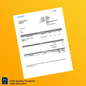 Indonesia Zoom Video Communications Invoice Template in Word and PDF formats 4 page