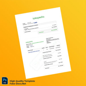 Indonesia hiolshop Invoice Template in Word and PDF formats