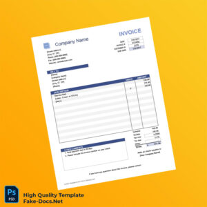 Invoice Template Template in Word and PDF formats 7 page