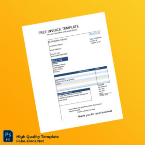 Invoice Template for Businesses Template in Word and PDF formats 6 page