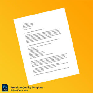 Ireland Employment Permit Employment Verification Letter Template (Word & PDF) 4 page