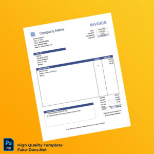 Ireland Invoice Template in Word and PDF formats 6 page