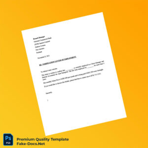 Jamaica Ajan Enterprise Employment Verification Letter Template (Word & PDF)