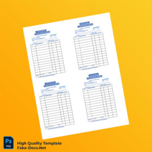 Kenya AL FAHIDI CHETILE UNIFORMS Invoice Template in Word and PDF formats