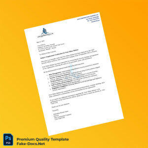 Kenya Alfa Construction Company Employment Verification Letter Template (Word & PDF)