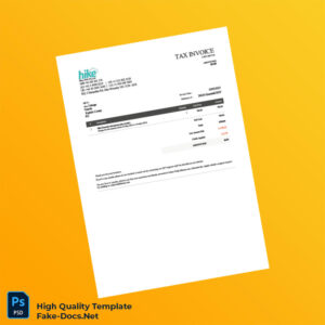 Kenya Hike POS Pty Ltd Invoice Template in Word and PDF formats
