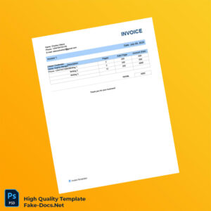 Kenya Invoice Template in Word and PDF formats Kenya Invoice Template in Word and PDF formats