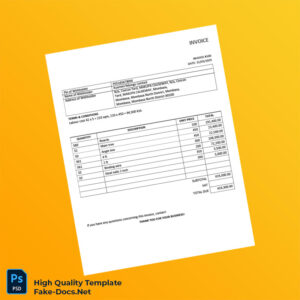 Kenya Kuamini Ndungu Limited Invoice Template in Word and PDF formats Kenya Kuamini Ndungu Limited Invoice Template in Word and PDF formats