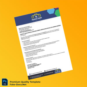 Kenya Majrich Tours and Trade Ltd Employment Verification Letter Template (Word & PDF)
