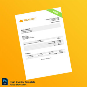 Kenya Truehost Invoice Template in Word and PDF formats Kenya Truehost Invoice Template in Word and PDF formats