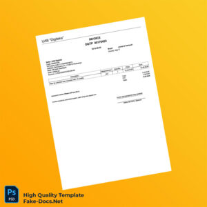 Lithuania UAB Digiteka Invoice Template in Word and PDF formats