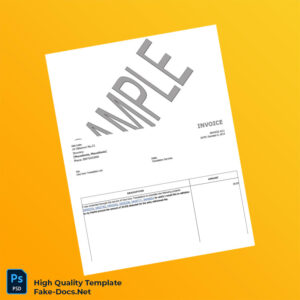 Macedonia Mile Kolev Invoice Template in Word and PDF formats 2 page