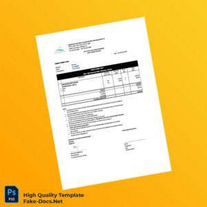 Malaysia Amverton Cove Golf Island Resort Sdn Bhd Pro Forma Invoice Template in Word and PDF formats