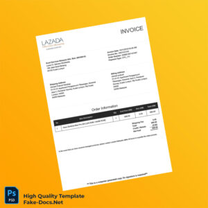 Malaysia Ecart Services Malaysia Sdn Bhd Invoice Template in Word and PDF formats