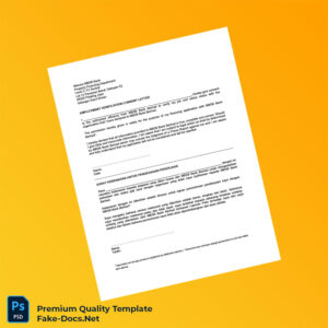 Malaysia MSBSB Bank Employment Verification Letter Template (Word & PDF)