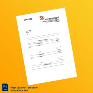 Malaysia Nameera Abadi Enterprise Invoice Template in Word and PDF formats