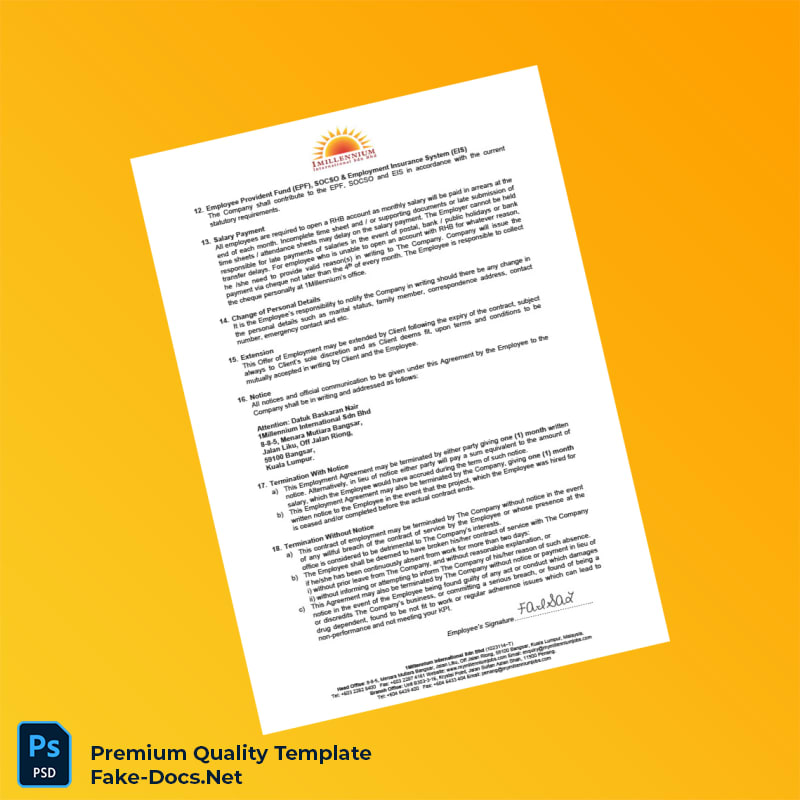 Malaysia Universiti Telekom Sdn Bhd Employment Verification Letter Template (Word & PDF) 6 page Malaysia Universiti Telekom Sdn Bhd Employment Verification Letter Template (Word & PDF) 6 page
