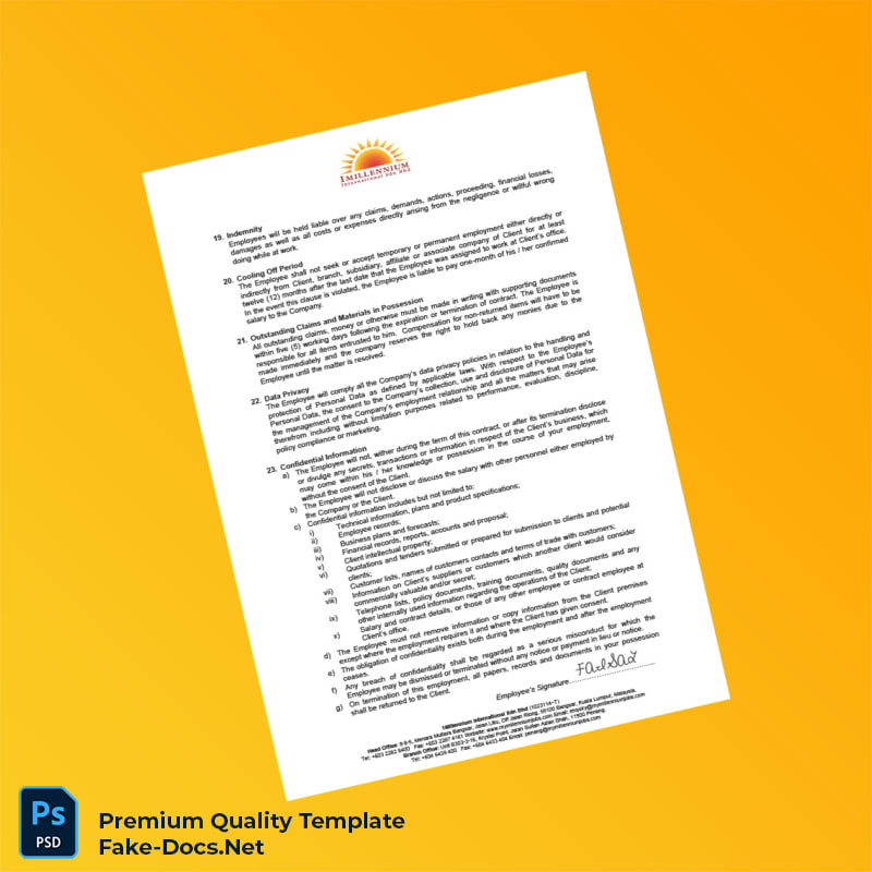 Malaysia Universiti Telekom Sdn Bhd Employment Verification Letter Template (Word & PDF) 6 page Malaysia Universiti Telekom Sdn Bhd Employment Verification Letter Template (Word & PDF) 6 page