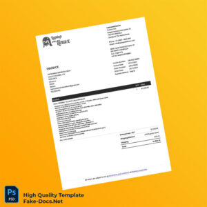 Mexico Laptop With Linux Invoice Template in Word and PDF formats