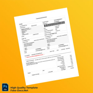 Mexico Seagate Lyve Services ProForma Invoice Template in Word and PDF formats