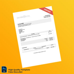 Nepal HostingSewa Invoice Template in Word and PDF formats