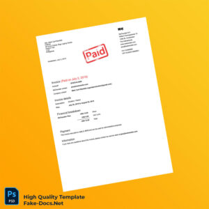 Netherlands WeTransfer Invoice Template in Word and PDF formats Netherlands WeTransfer Invoice Template in Word and PDF formats