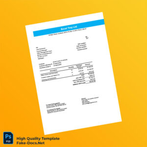 New Zealand Excel Tmp Ltd Invoice Template in Word and PDF formats 2 page New Zealand Excel Tmp Ltd Invoice Template in Word and PDF formats 2 page
