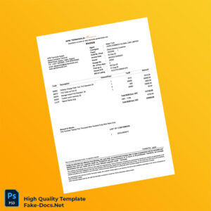 Nigeria APM Terminals Invoice Template in Word and PDF formats Nigeria APM Terminals Invoice Template in Word and PDF formats