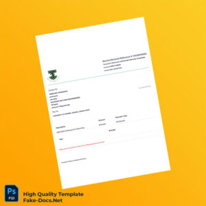 Nigeria University Of Nigeria Nsukka Invoice Template in Word and PDF formats Nigeria University Of Nigeria Nsukka Invoice Template in Word and PDF formats