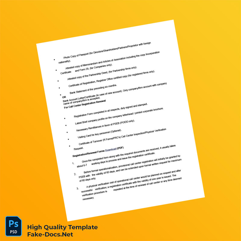 Pakistan Pakistan Software Export Board Business Registration Certificate Template in Word and PDF formats 3 page Pakistan Pakistan Software Export Board Business Registration Certificate Template in Word and PDF formats 3 page