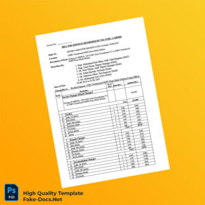 Pakistan TSG NTDC Invoice Template in Word and PDF formats 3 page Pakistan TSG NTDC Invoice Template in Word and PDF formats 3 page