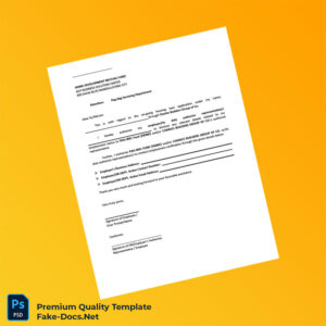 Philippines Charles Builders Group of Co Proof of Employment Letter Template (Word & PDF)