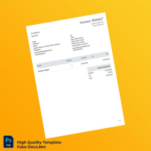 Philippines Freelancer Invoice Template in Word and PDF formats Philippines Freelancer Invoice Template in Word and PDF formats