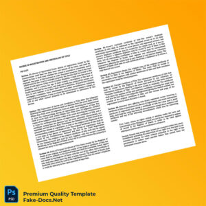 Philippines Land Registration Authority Registration Certificate Template (Word & PDF) 5 page