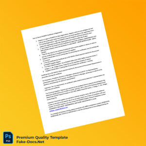 Philippines PhilGEPS Registration Certificate Template (Word & PDF)