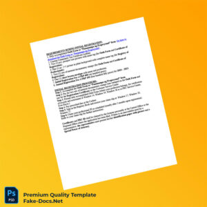 Philippines Professional Regulatory Commission Registration Requirements Document Template (Word & PDF)