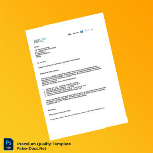 Philippines Regus Service Centre Employment Verification Letter Template (Word & PDF)