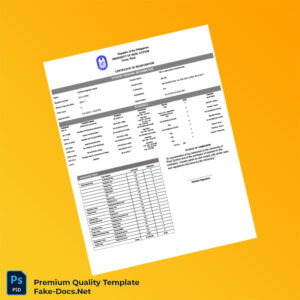 Philippines University of Rizal System Certificate of Registration Template (Word & PDF) 2 page