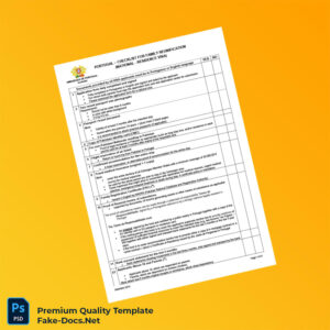 Portugal Embassy Family Reunification Visa Checklist Template (Word & PDF) 3 page