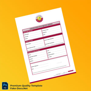 Qatar Ministry of Public Health Implantable Medical Device Registration Application Form Template (Word & PDF) 2 page