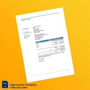 Romania Company Name Invoice Template in Word and PDF formats Romania Company Name Invoice Template in Word and PDF formats