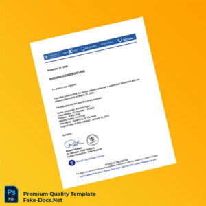 Royal Caribbean Cruises Ltd Employment Verification Letter Template (Word & PDF)