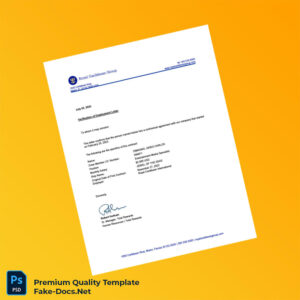 Royal Caribbean International Employment Verification Letter Template (Word & PDF)